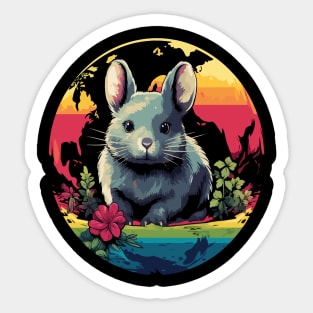 Chinchilla Earth Day Sticker